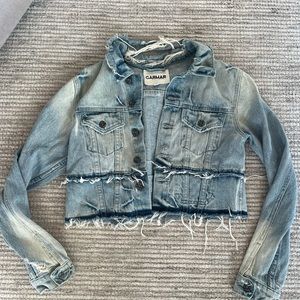 Carmar cropped jean jacket, size medium washed denim perfect condition